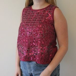 Vintage Beaded Blouse
